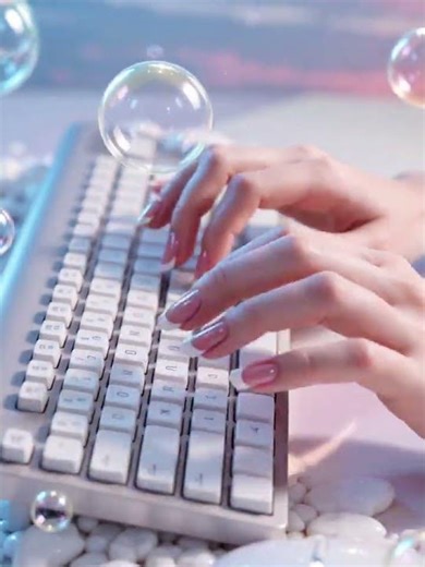 【ASMR】Soap Bubble Keyboard #asmr #asmrsounds