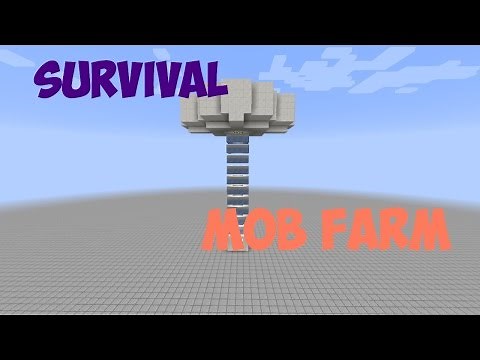 Minecraft 1.10 - Resource Friendly Mob Farm (Super Easy Tutorial)
