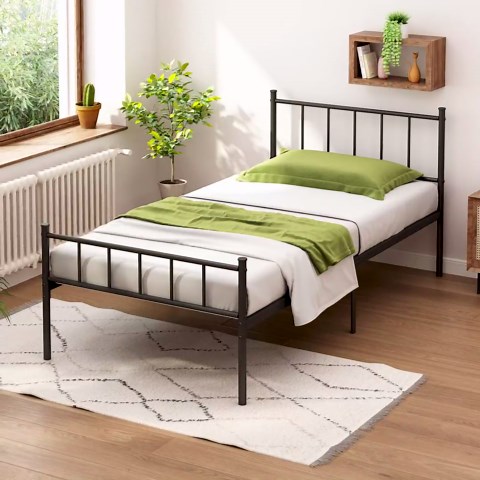 HLIPHA Queen Size Metal Platform Bed Frame with Heavy Duty Metal Slat Support,14" Height Easy Assembly Mattress Foundation,No Box Spring Needed,Black