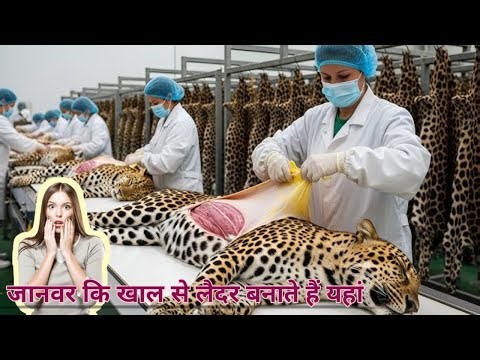 Discover how exotic leopard-pattern leather is crafted for fashion