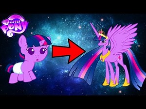 My Little Pony Mane 6 Transforms - From Baby to Beautiful Princess - MLP Coloring Videos For Kids