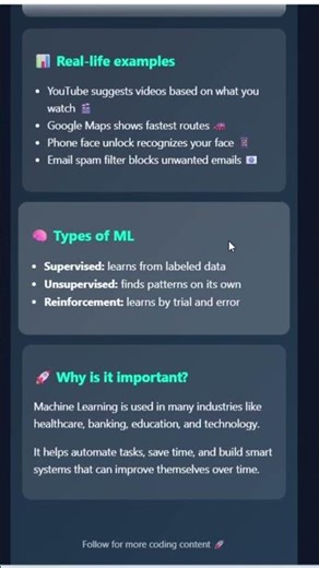What is Machine Learning? Explained in 20 sec