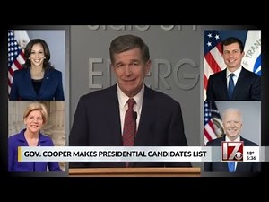 Gov. Roy Cooper makes 2024 Democratic Presidential candidate list