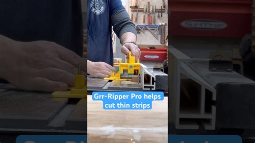 Cutting thin strips of wood using the MicroJig Grr-ripper pro #microjig #workshop #woodworking
