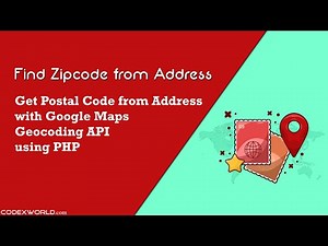 Get Zipcode from Address using Google Maps API and PHP