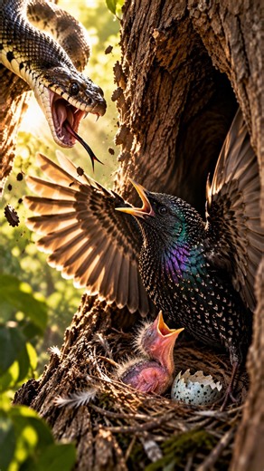 European Starling: She Fought to Protect Her Baby