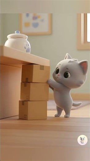 kitty and cookie 🍪 |#catcartoon #cat #funny #ytshorts #cuteanimal