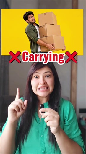 Different ways of carrying in English 👀 Learn advanced vocabulary visually.