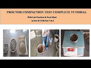 Proctore Compaction Test Complete Guide #MDD_TEST #OMC_TEST with Lab Practical & calculation
