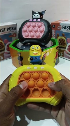 Playing push game minions, pop it elektrik, push game challenge, asmr, #popit #toys