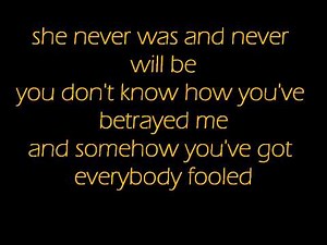 Evanescence- Everybodys Fool (V2) (Lyrics)