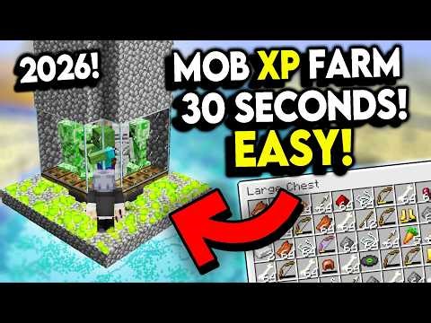 6,720 In 30 Minutes! BEST New MOB XP Farm Minecraft 1.21+