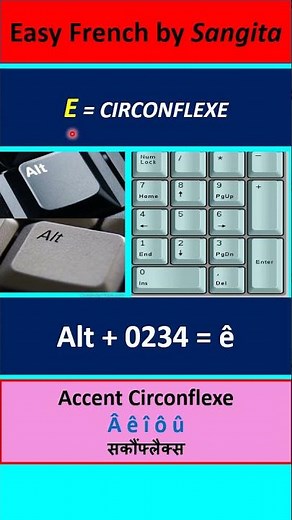 #Type #Circonflexe Accent On English Keyboard/Circonflexe A E I O U #English #Keyboard FR #shorts