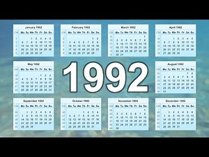1992 Calendar
