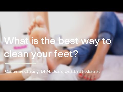 What is the best way to clean your feet?