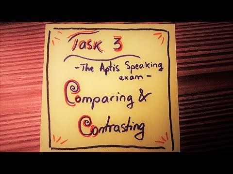 Comparing and Contrasting (Aptis Speaking Exam Task 3)