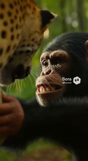 Leopard Attacks Chimp Baby — Mother Chimp Spins and Throws It Dozens of Meters