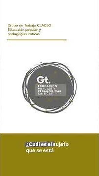 Popular Education and Critical Pedagogies