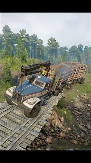 Pog Tayga 6455F Forester | Loading long logs | snowrunner