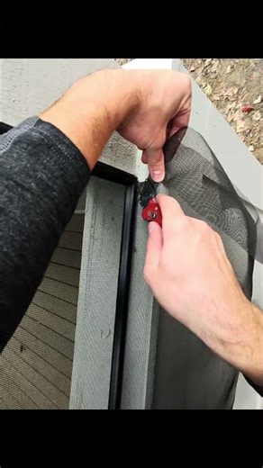 Using Screeneze to finish off our clients 3 season room #screeneze