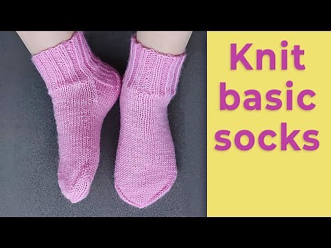 Knitting basic socks