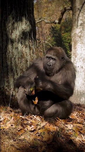 Gorilla Chest Beats and Vocal Sounds #wildlifeentertainment #entertaininganimals
