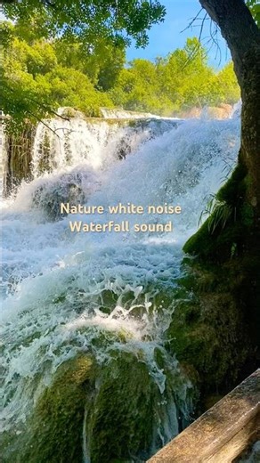 Relaxing Waterfall Sounds 🌊 Nature White Noise for Sleep