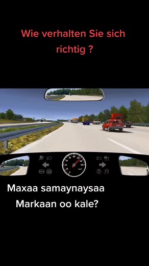 Driving Simulation Experience on a Clear Highway