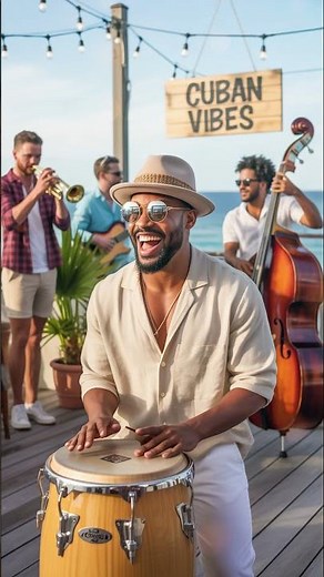 Cuban Ocean Salsa: Beach Music & Wave Percussion