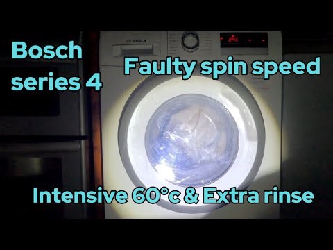 Bosch series 4. Intensive 60°c + Extra rinse (full cycle)