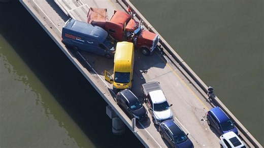 Multiple car crashes close 24-mile-long bridge outside of New Orleans after sudden fog