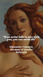 Simonetta Vespucci — the face of Renaissance beauty. Muse and myth, she inspired Sandro Botticelli in some of his most iconic figures, from The Birth of Venus to Primavera. Celebrated in Florence for her grace and elegance, Simonetta became more than a woman — she became an ideal. A beauty turned into eternity through art. #SimonettaVespucci #Botticelli #RenaissanceMuse #BirthOfVenus #Primavera #ArtHistory #TimelessBeauty #Florence | History of Art