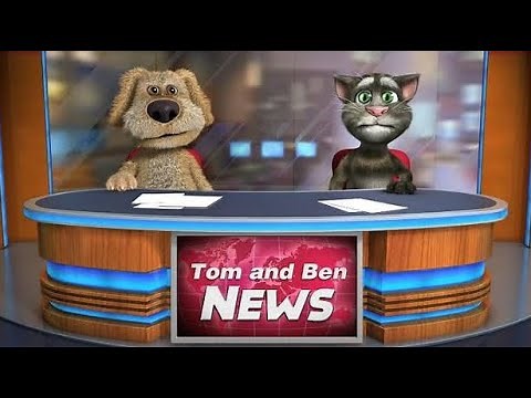 Talking Tom and Ben News - Breaking news - Talking Tom and Talking Ben as TV news anchors!