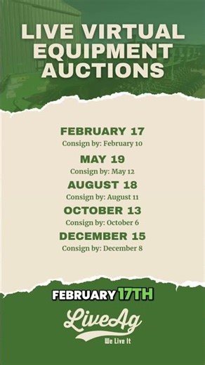 LiveAg 2026 Equipment Auction Schedule | Key Dates, Deadlines, and How to Bid