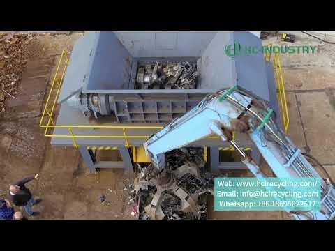 Car shell shredder #carrecycling #carshredder #metalrecycling #shreddingmachine #industrialshredder