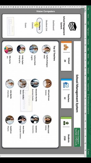 62K views · 158 reactions | Dashboard in Excel! School management Dashboard in Excel in just few minutes! Excel Tips and tricks, Excel Tutorials, Excel formula, Excel functions, MS Excel, Advance Excel #Excel #exceltricks #exceltips #exceltutorial #spreadsheets #msexceltips #ExcelForBeginners #exceltipsandtricks #excelformulas #ExcelDashboard | Vision Computers | Facebook