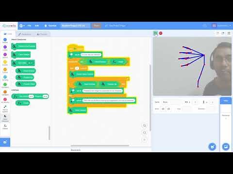 Demo: Hand Gesture Recognition in Scratch: Hand Pose Detection: Sign Language