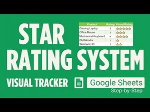 How to Build a STAR RATING SYSTEM in Google Sheets (Visual Hack)