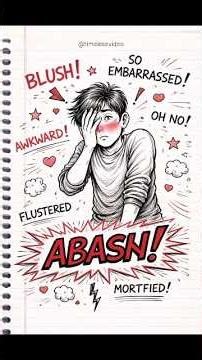 ​Ever felt like disappearing ? 😳 Understanding 'Abash'