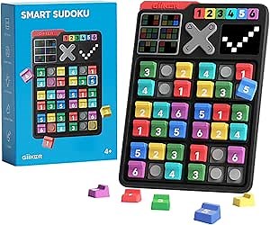 GiiKER Smart Sudoku Puzzle Games, Original 2500 Challenges Sudoku for Kids, Brain Teaser Puzzle for Kids, Travel Games Birthday Gifts for Boys Girls, Easter Basket Stuffers Toys for All Ages