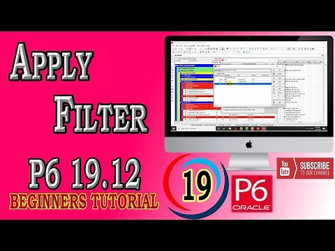 How to Apply Filter to Activities | Primavera P6 |19.12 | Beginners Tutorial
