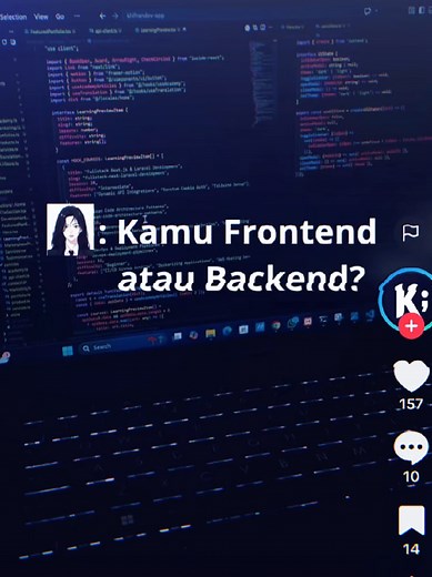 eps 12 | minus #frontend dikit #programmer #promomakangajian #tiktokgogempar #typescript