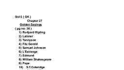 Std 5  GK (ch- 27,28,29,30,31).pdf - General Knowledge - Notes - Teachmint