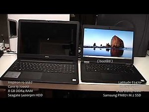 Demonstration of SSD Booting Speed vs HDD