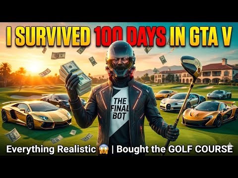 I Survived 100 Days in GTA V… Everything Realistic 😱 | Ultimate Challenge | The Final Bot