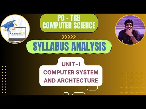 PG TRB Computer Science | Syllabus Analysis | Unit-1