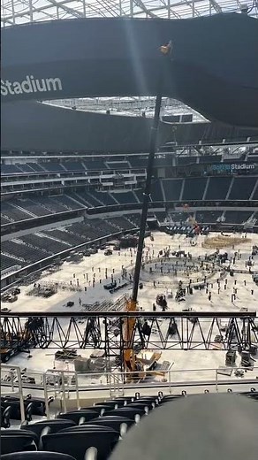 WWE WrestleMania 39 Stage Construction Seat View