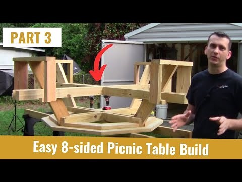 How to Build an Octagon Picnic Table | PART 3