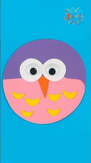 DIY Paper Owl Craft for Kids 🦉 | Fun & Easy Animal Craft Idea #diy #craft #craftyfun #kids