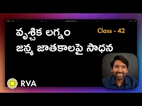 Scorpio Ascendant – Surprising Real Charts | Vignana Astrology Course | Learn Astrology in Telugu